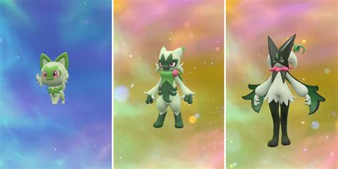 All Sprigatito evolutions in Pokemon Scarlet and Violet